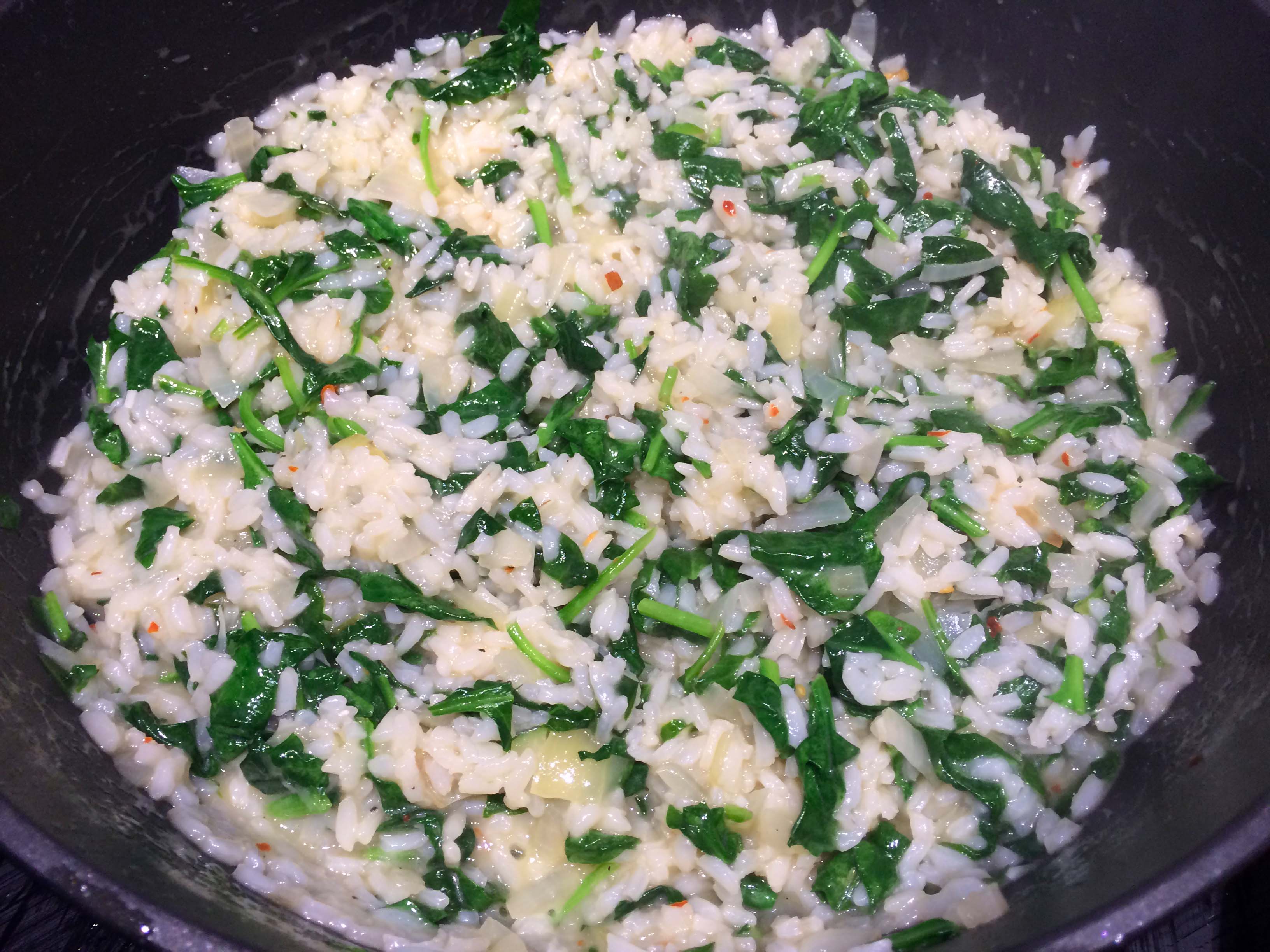 spinazie risotto